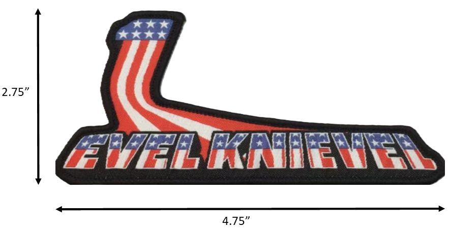 #1 Evel Knievel Stars and Stripes Patch