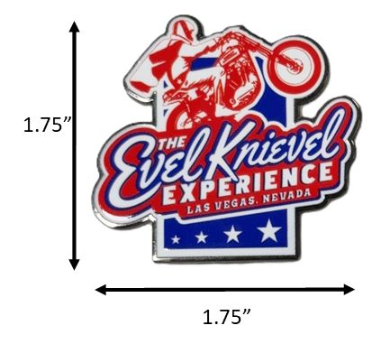 Evel Knievel Experience Wheelie Enamel Pin