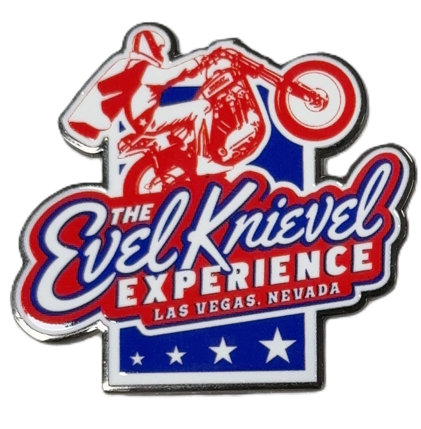 Evel Knievel Experience Wheelie Enamel Pin