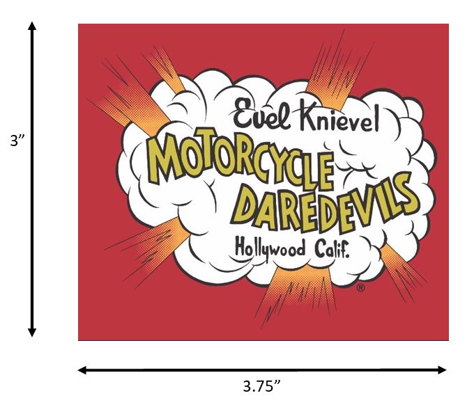 Motorcycle Daredevils Red Sticker