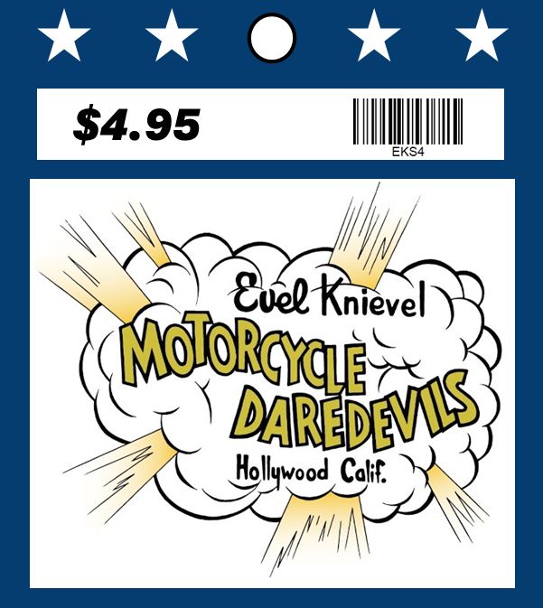 Motorcycle Daredevils White Sticker