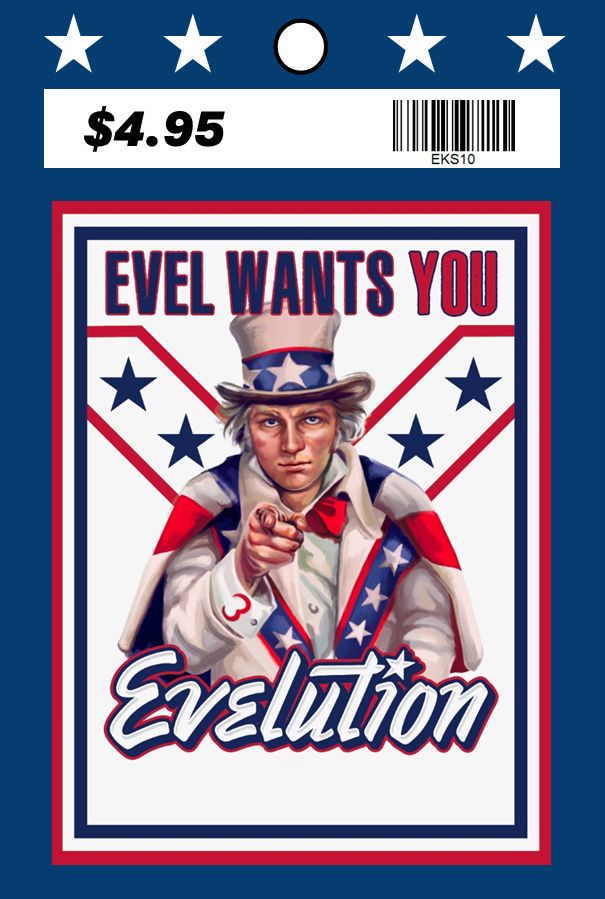 Evel Knievel Wants You Sticker