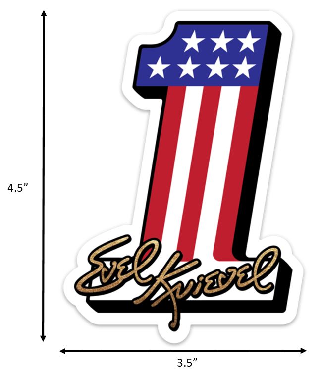 Evel Knievel #1 Sticker