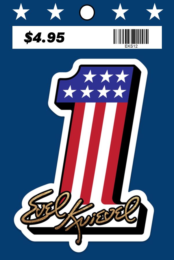 Evel Knievel #1 Sticker