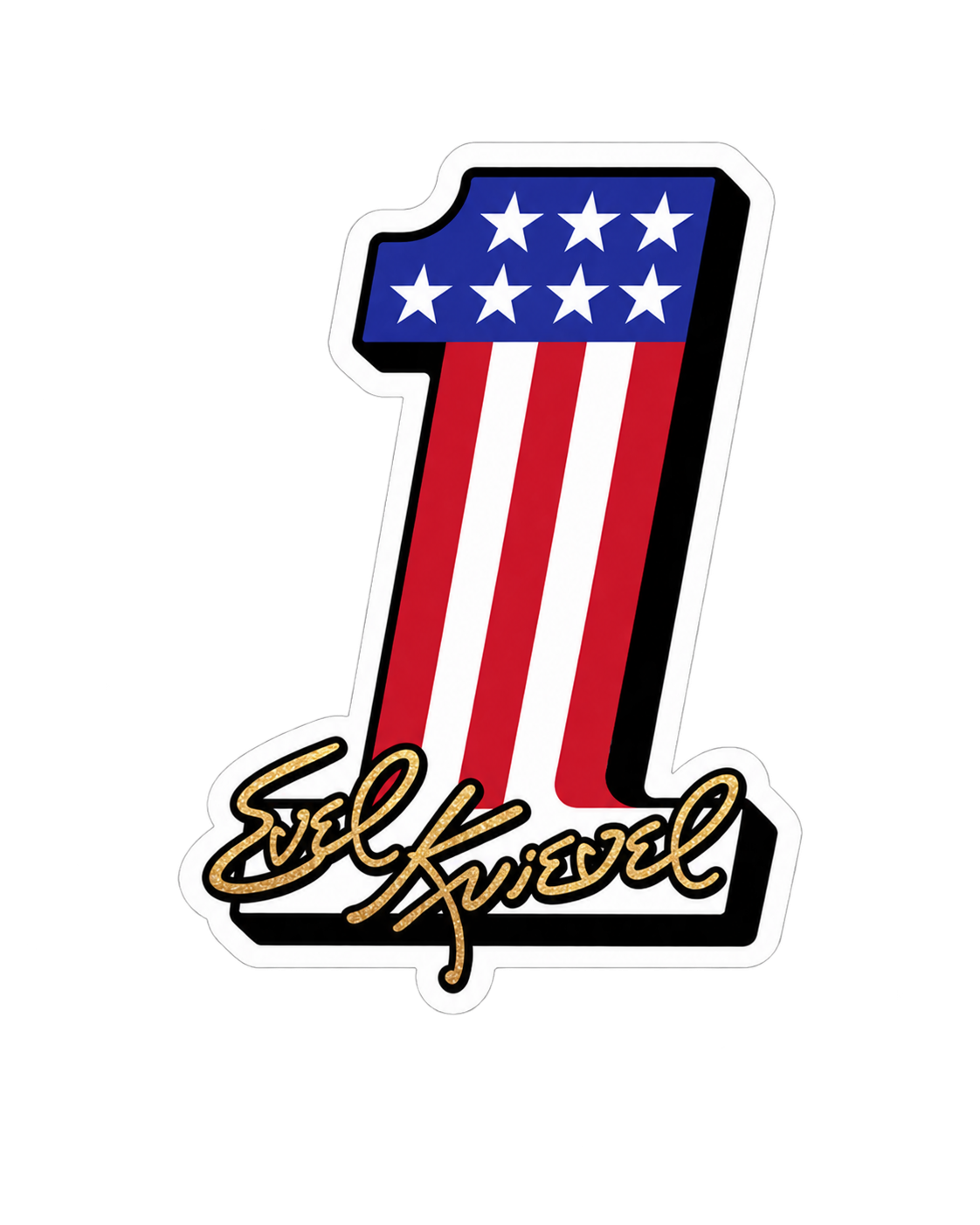 Evel Knievel #1 Sticker