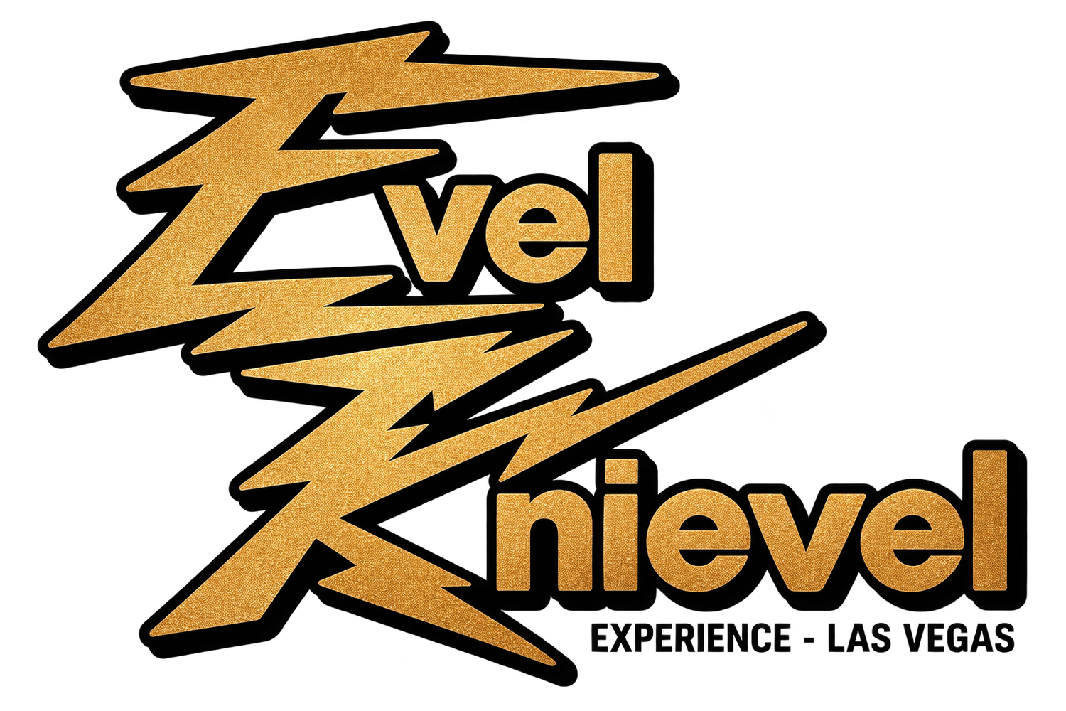 Evel Knievel Experience - Las Vegas Gold Leaf Sticker