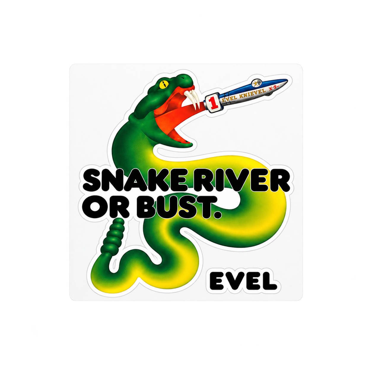 Snake River or Bust Sticker