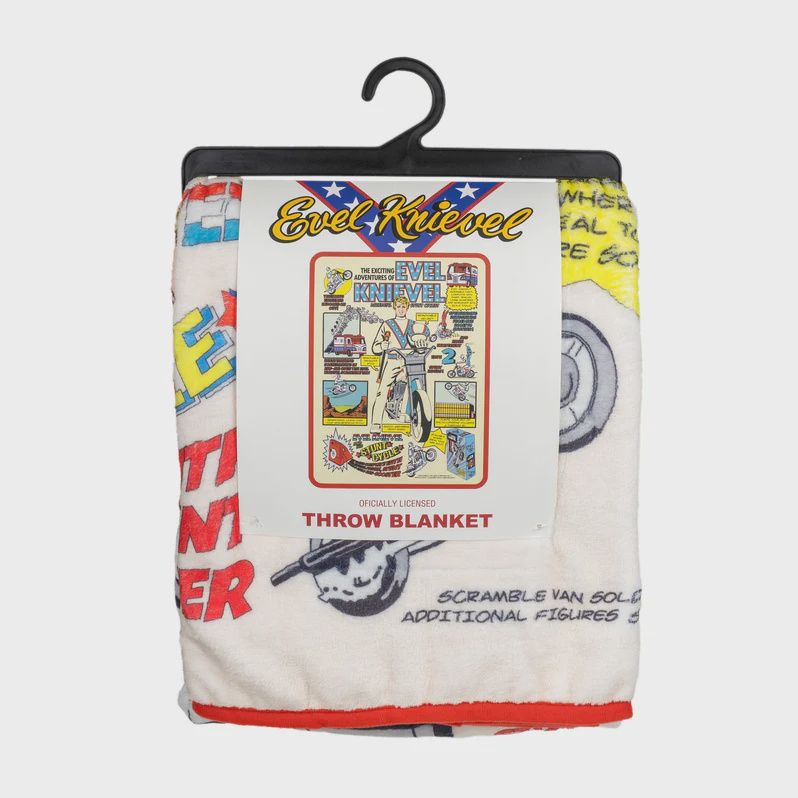Evel Knievel Plush Throw Blanket