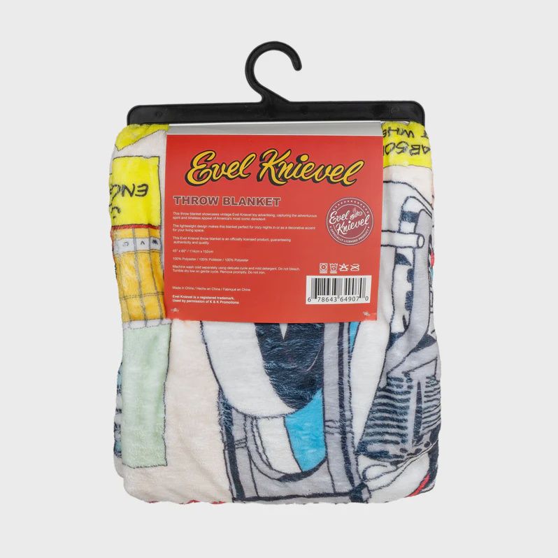 Evel Knievel Plush Throw Blanket
