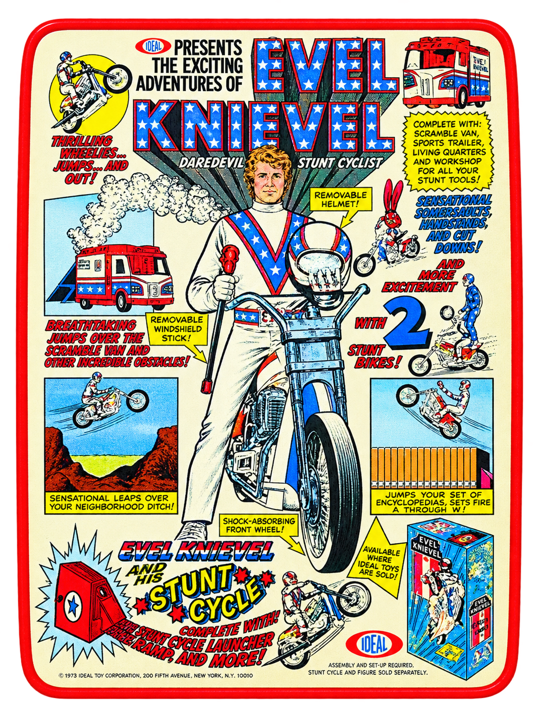 Evel Knievel Plush Throw Blanket