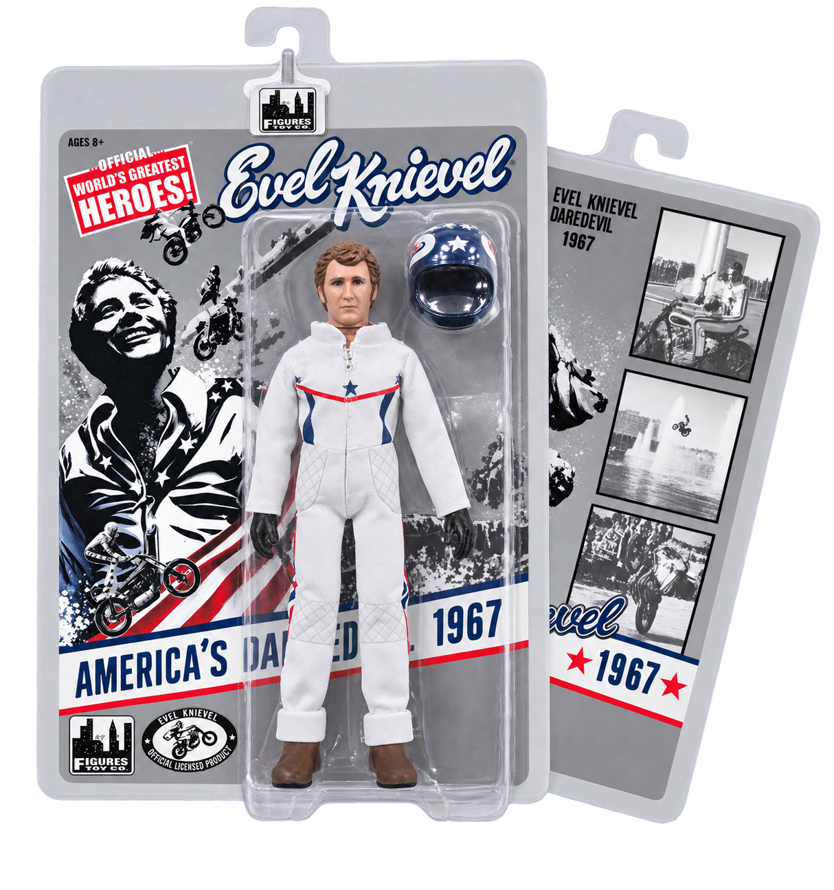 Evel Knievel 12" Action Figure - White Caesars Suit