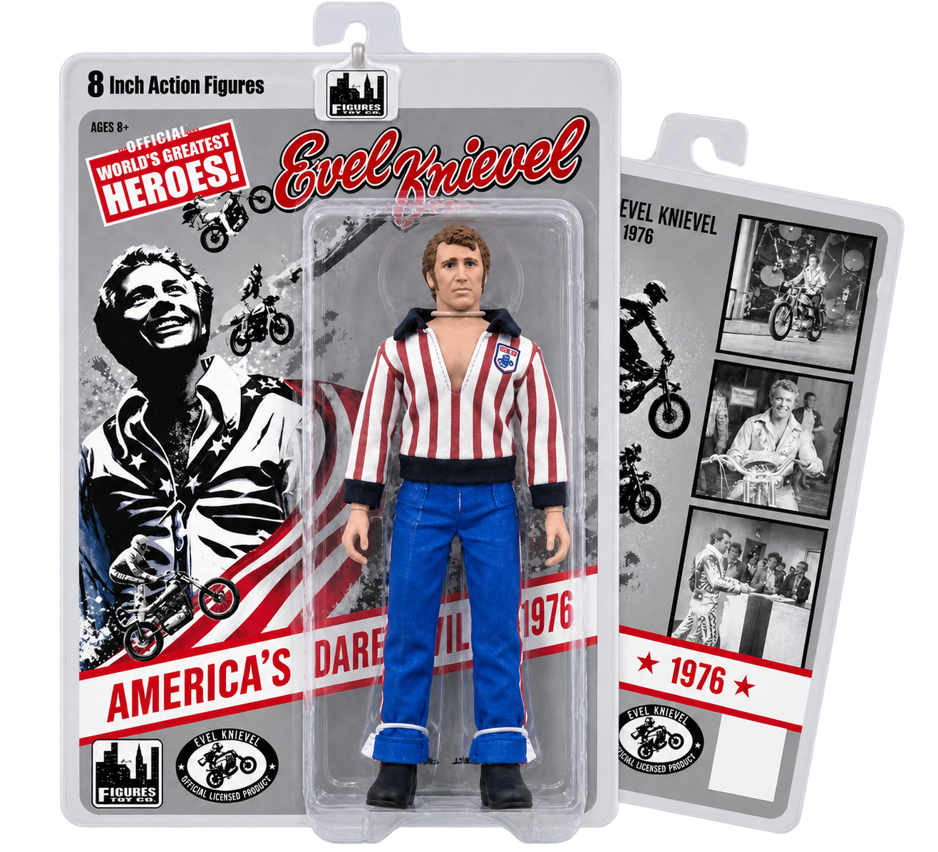 Evel Knievel 8" Action Figure - Hockey Jersey