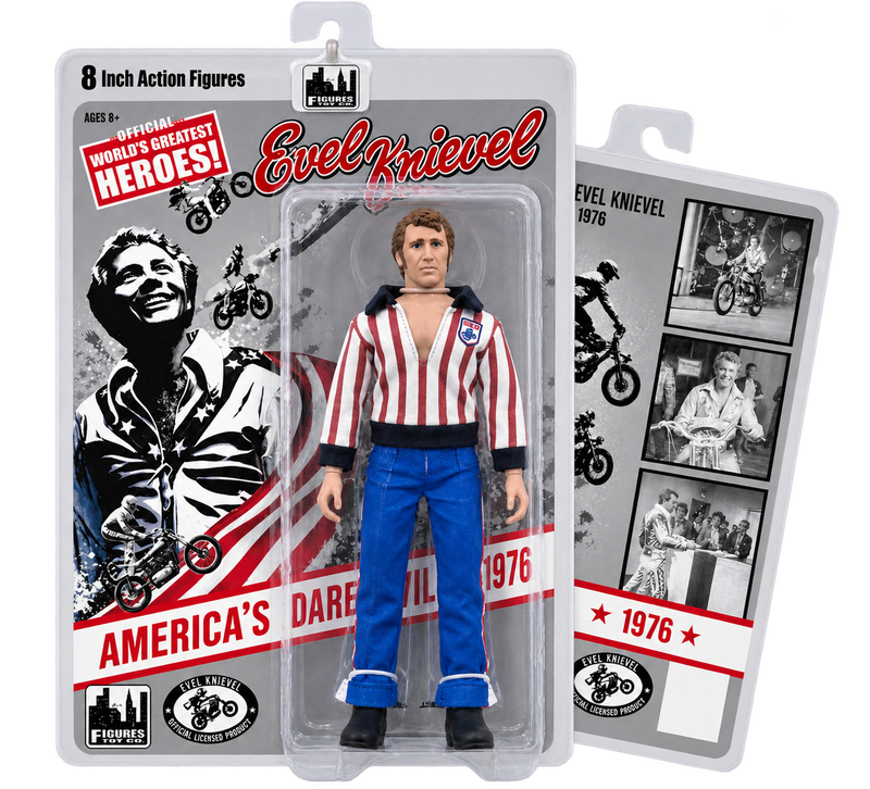 Evel Knievel 8" Action Figure - Hockey Jersey