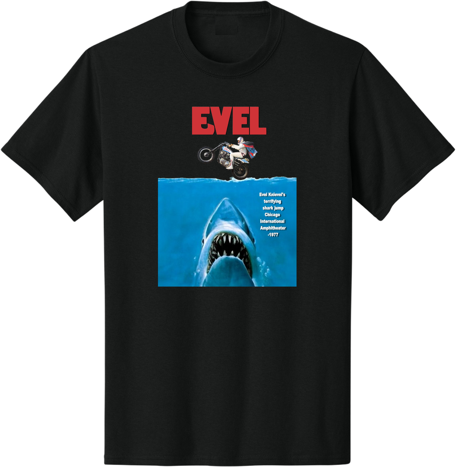 Shark Jump - T-Shirt - Black