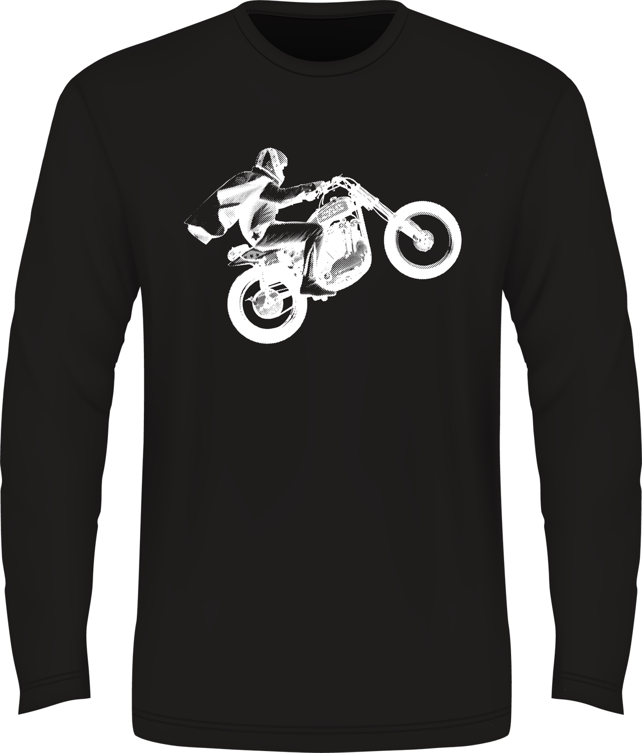 Halftone Wheelie - L/S T-Shirt