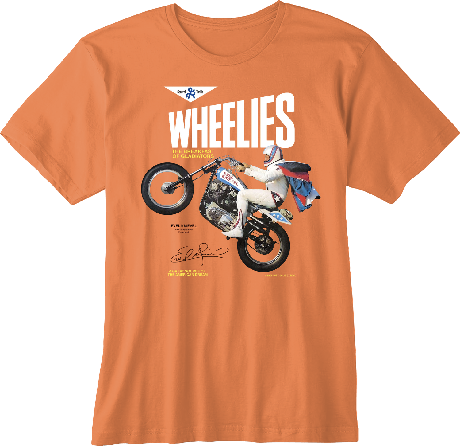 General Thrills Wheelies - T-Shirt - Orange