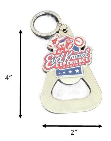 Evel Knievel Experience Bottle Opener Keychain