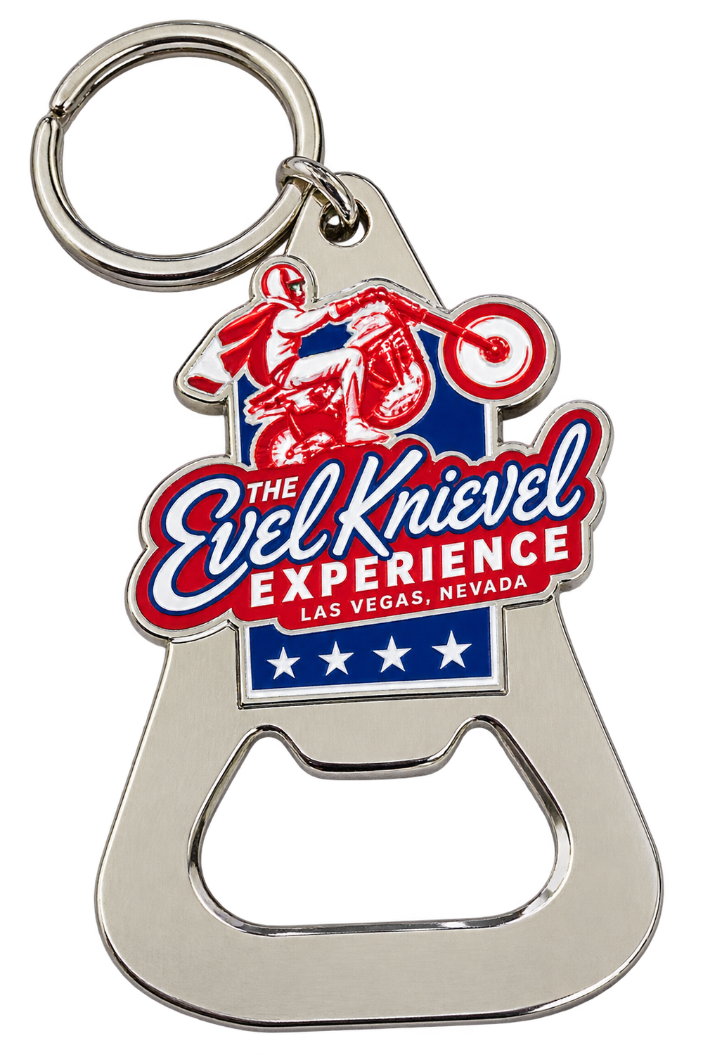 Evel Knievel Experience Bottle Opener Keychain