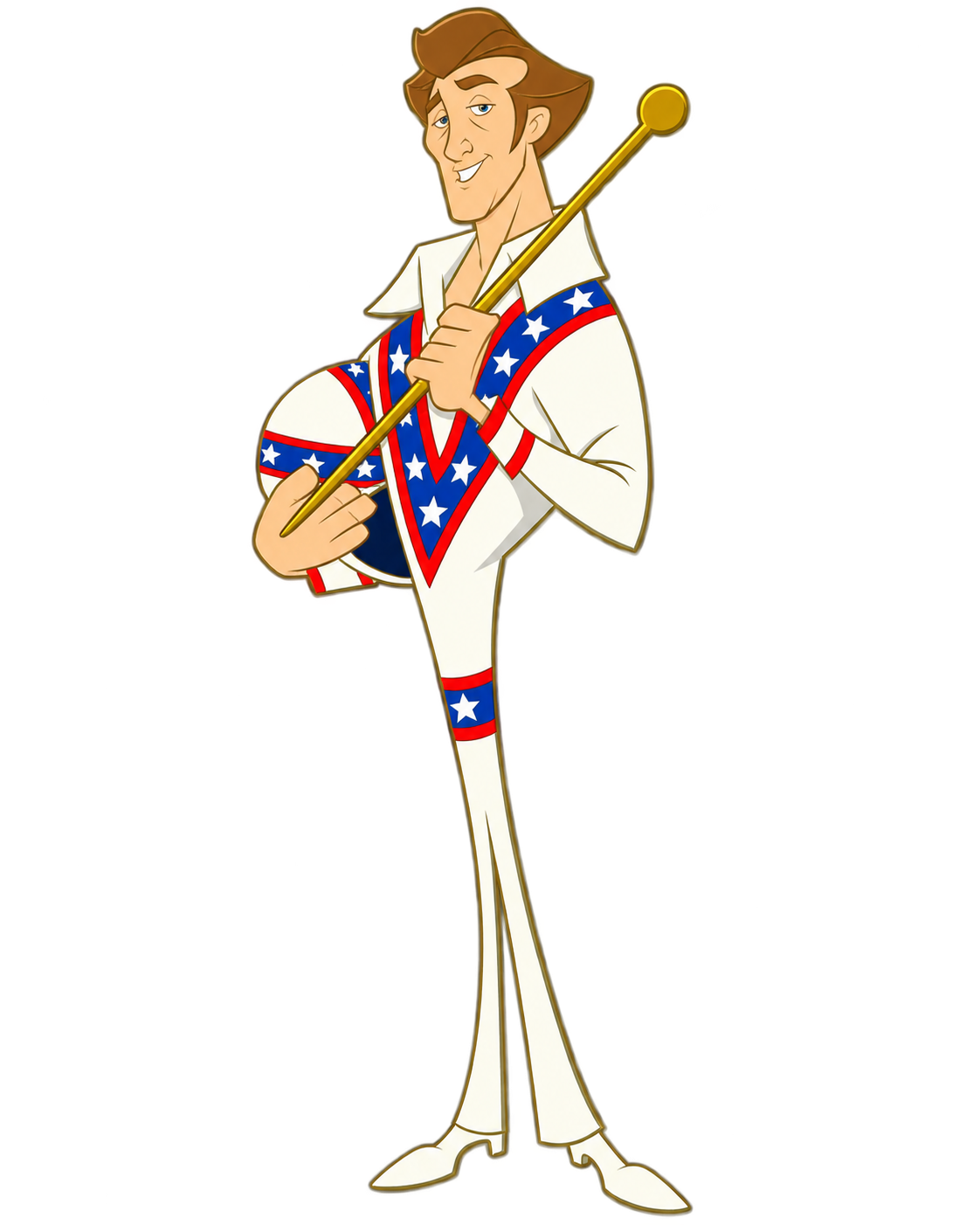 Cartoon Evel Enamel Pin