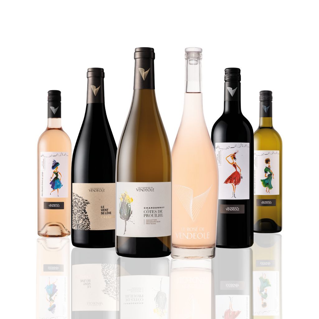 LES ESTIVALES DE VENDÉOLE – COFFRET 6 VINS ÉTÉ | ROUGE, BLANC, ROSÉ D'OCCITANIE