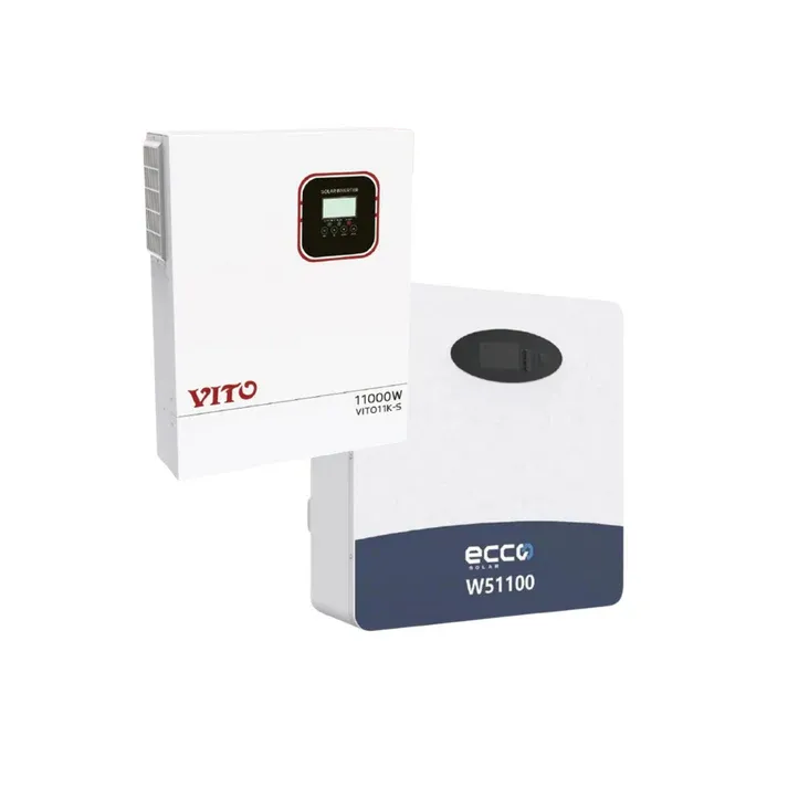 11KVA / 11 000W VITO Pure Sine Wave Hybrid Inverter MPPT + 1x 5.12kWh Ecco Lithium Battery