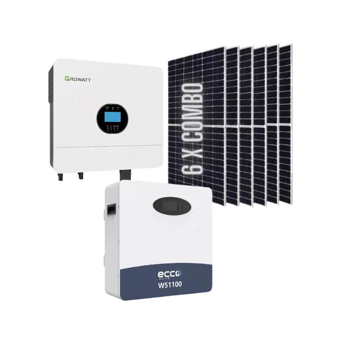 6KW Off-Grid Growatt Hybrid Inverter MPPT 100A + 5.12 48V Lithium Ecco Battery (Wall Mount) + 6x 540W TIER 1 Mono crystal Solar Panels