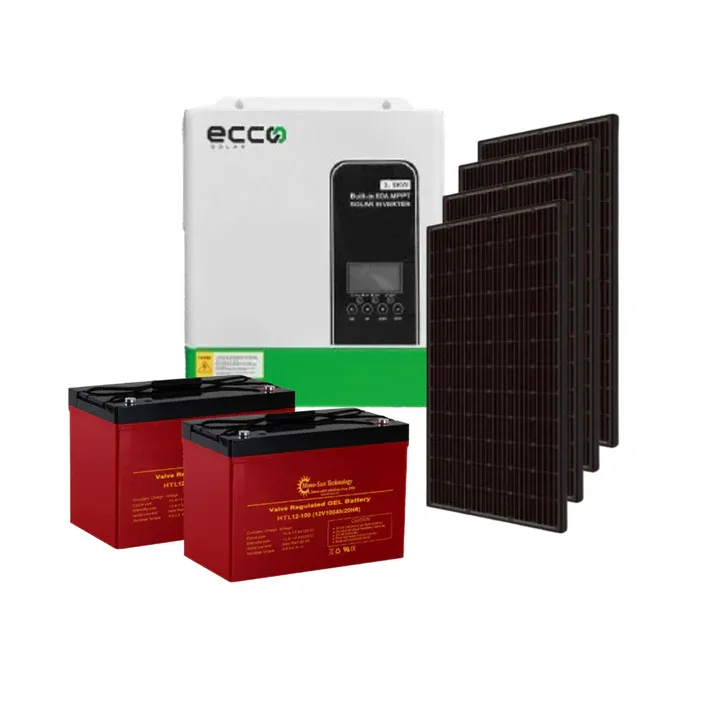 3.5KVA / 3500W ECCO Hybrid Inverter + 2x 12V 120AH Gel Batteries + 3x 460W Solar Panels