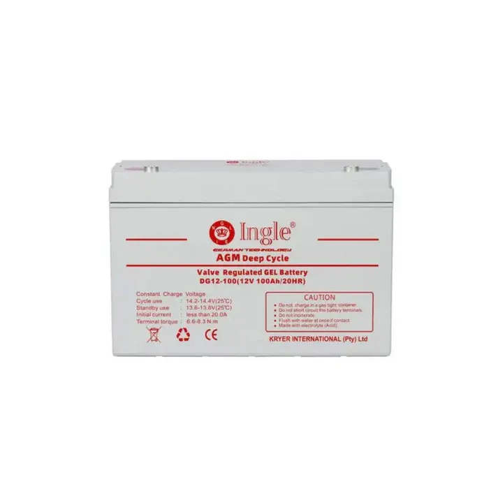 12V 100AH INGLE Deep Cycle Gel Battery