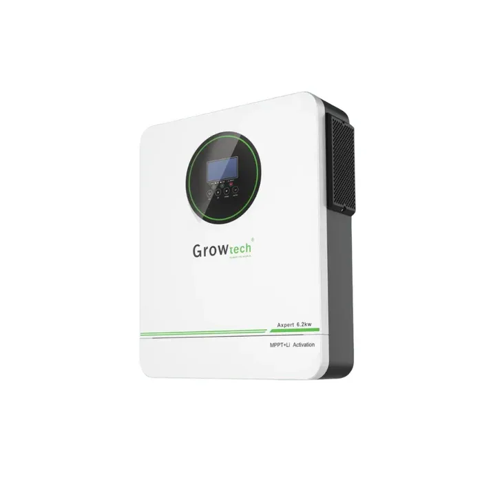 GROWTECH 6.2KVA / 6200W Pure Sine Wave Hybrid Invreter MPPT 120A
