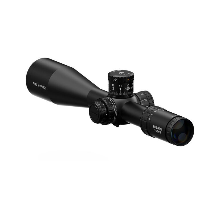 Arken Optics EP-5 GENII 5-25×56 FFP Illuminated VPR/TOR — Zero Stop — 34mm Tube