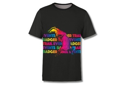 Rainbow Badger Tech Tshirt UNISEX FIT Rainbow Badger Tech Tshirt UNISEX FIT