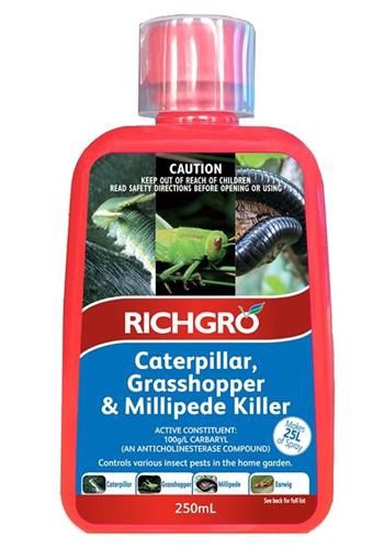 RICHGRO CATERPILLAR, GRASSHOPPER &amp;amp; MILLIPEDE KILLER 250G