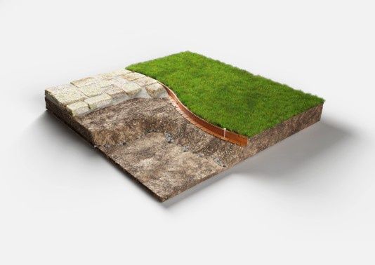 Flex Garden Edging 2200mm long Weathering Steel