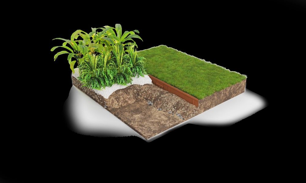 Rigid Edging 2200mm long Weathering Steel