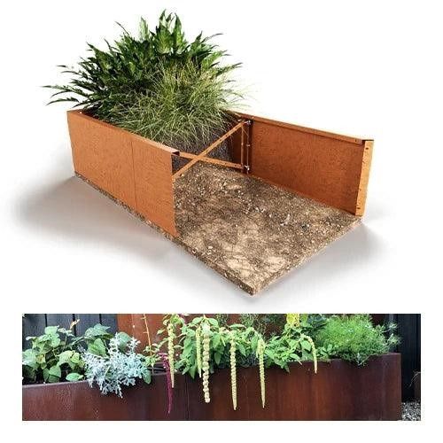 Zero-Flex Planter Panel 560mmH Weathering Steel