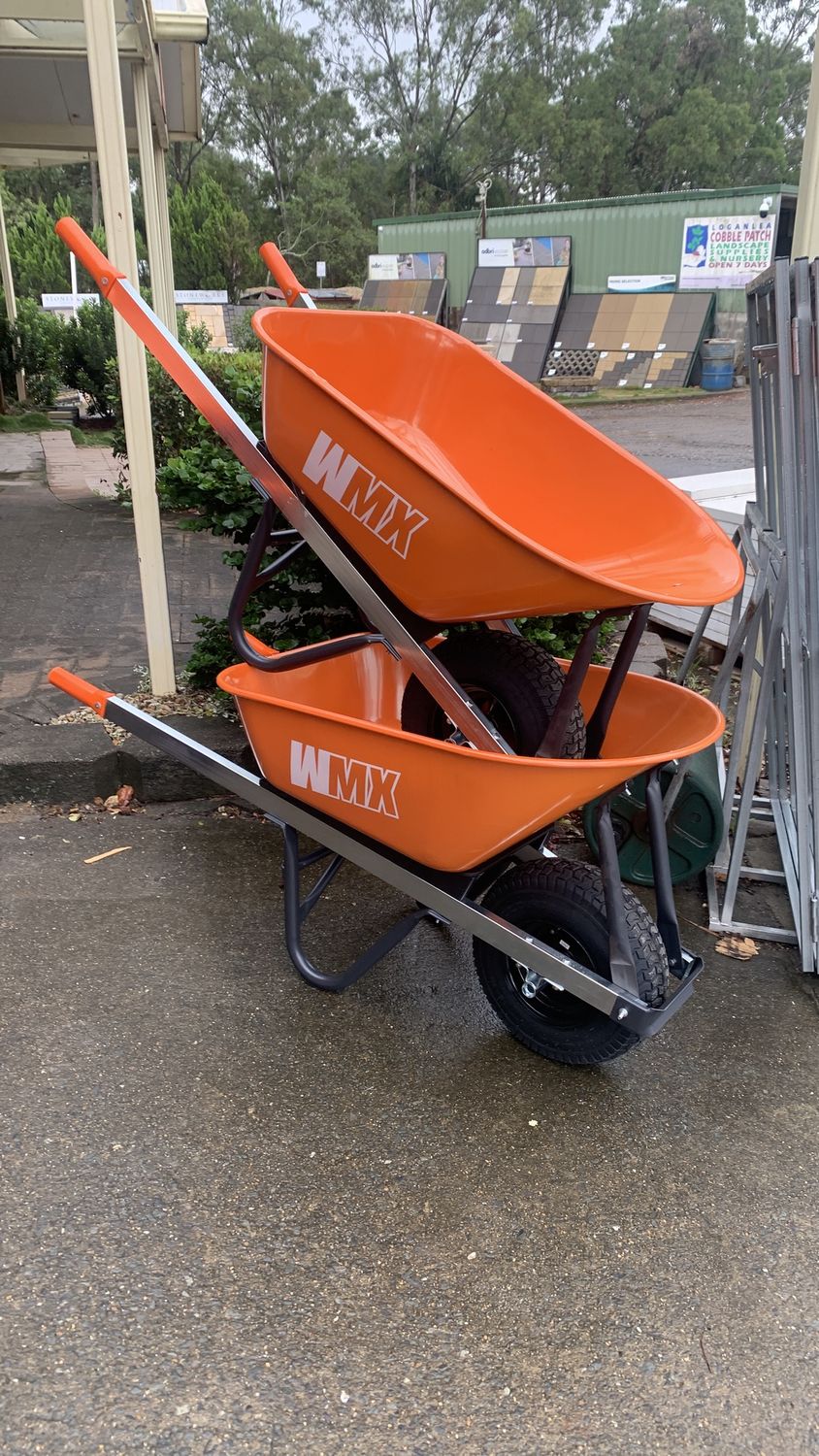 WESTMIX WHEEL BARROW WIDETRACK STEEL