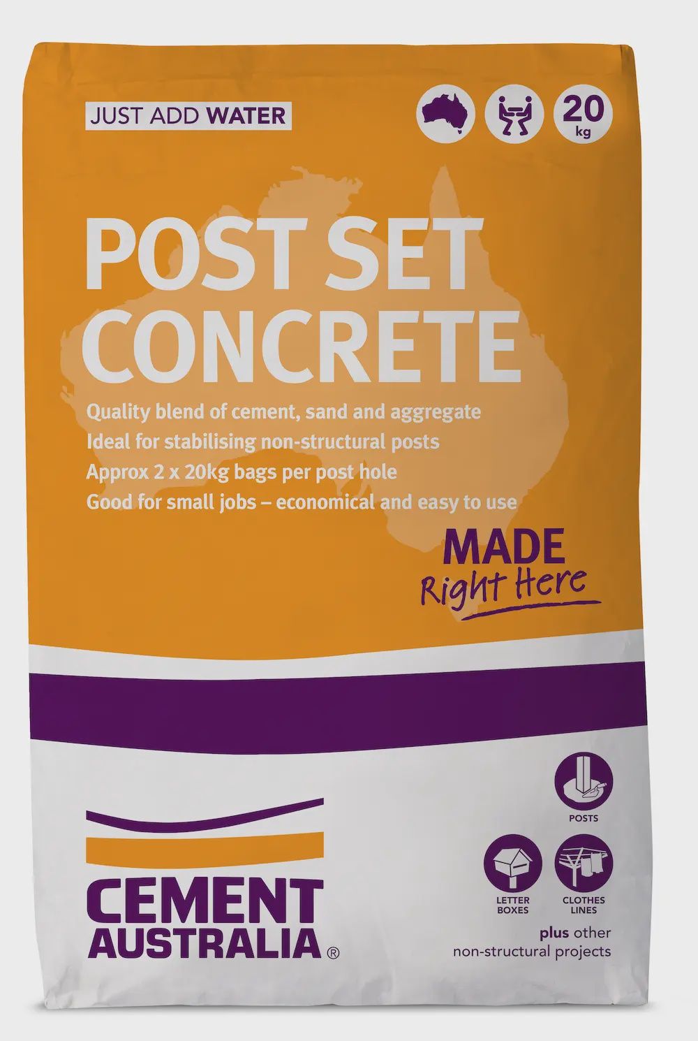 POST SET CONCRETE 20KG