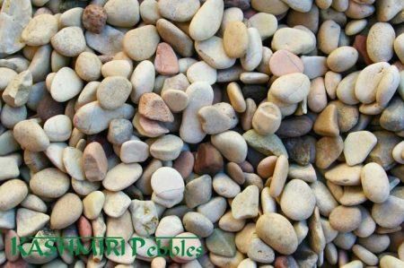 Kashmiri Mixed Indo Natural Pebbles, Size: 9-12mm 20kg bag