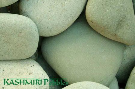 Kashmiri Green Natural Pebbles, Size: 50-70mm 20kg bag