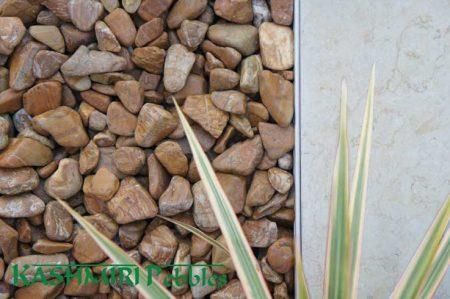 Kashmiri Wood Grain Polished Pebbles, Size: 5-7mm 20kg bag