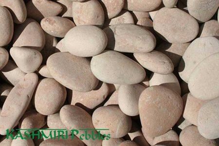 Kashmiri Pink Natural Pebbles, Size: 50-70mm 20kg bag