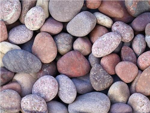 Kashmiri Sino Red Natural Pebbles, Size: 30-50mm 20kg bag