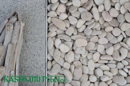 Kashmiri Ivory Natural Pebbles, Size: 9-12mm 20kg bag