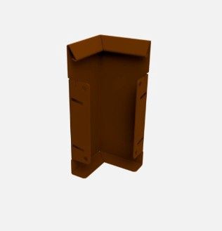 CORNER PIECE W/S 100mm ARM, Height: 240mm