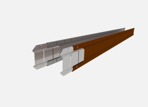 Flex Garden Edging – ClickConnect, Height: 100mm, Length: LONG SET 1.8m x 4, Material: Weathering Steel