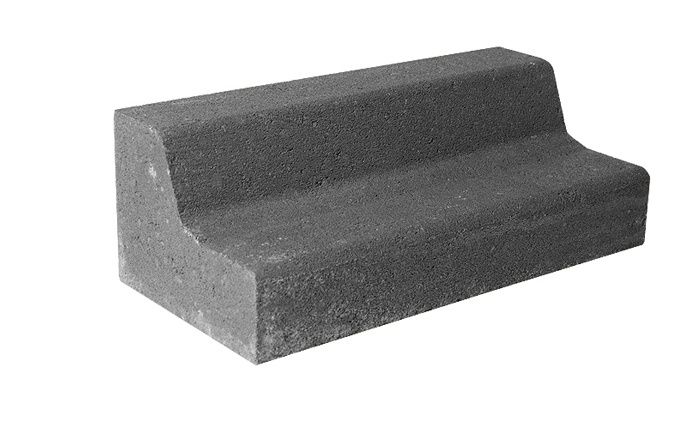 Lawn Edge Block, Colour: Charcoal