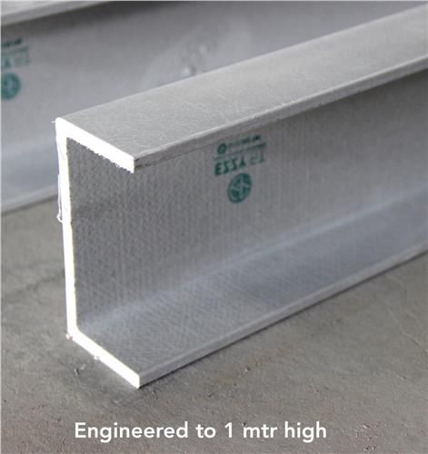 Composite C Channels, Size: 1.2m - Custom order / check stock