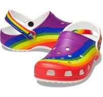 classic rainbow dye clog
