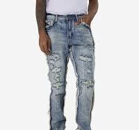UNFINISHED TRIM JEANS