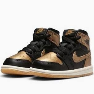 Air jordan retro 1 og, COLOR: Gold/black, Size: 6